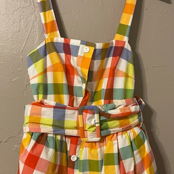Christopher John Rogers Target Plaid Sundress Sz 2 - Picture 11 of 12